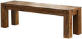 Rustic Wood Dining Bench in Dark Oak H493