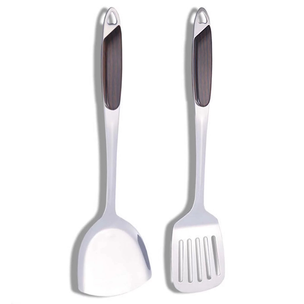 6 Pcs Stainless Steel Cooking Utensils Set with Holder I6226