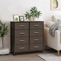Brown 8 Drawer Dresser X7471