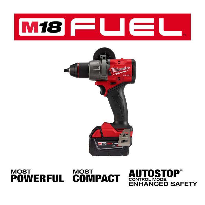 18V Lithium-Ion Brushless Cordless 1/2 in. Hammer Drill Driver Kit with Two 5.0 Ah Batteries B8670
