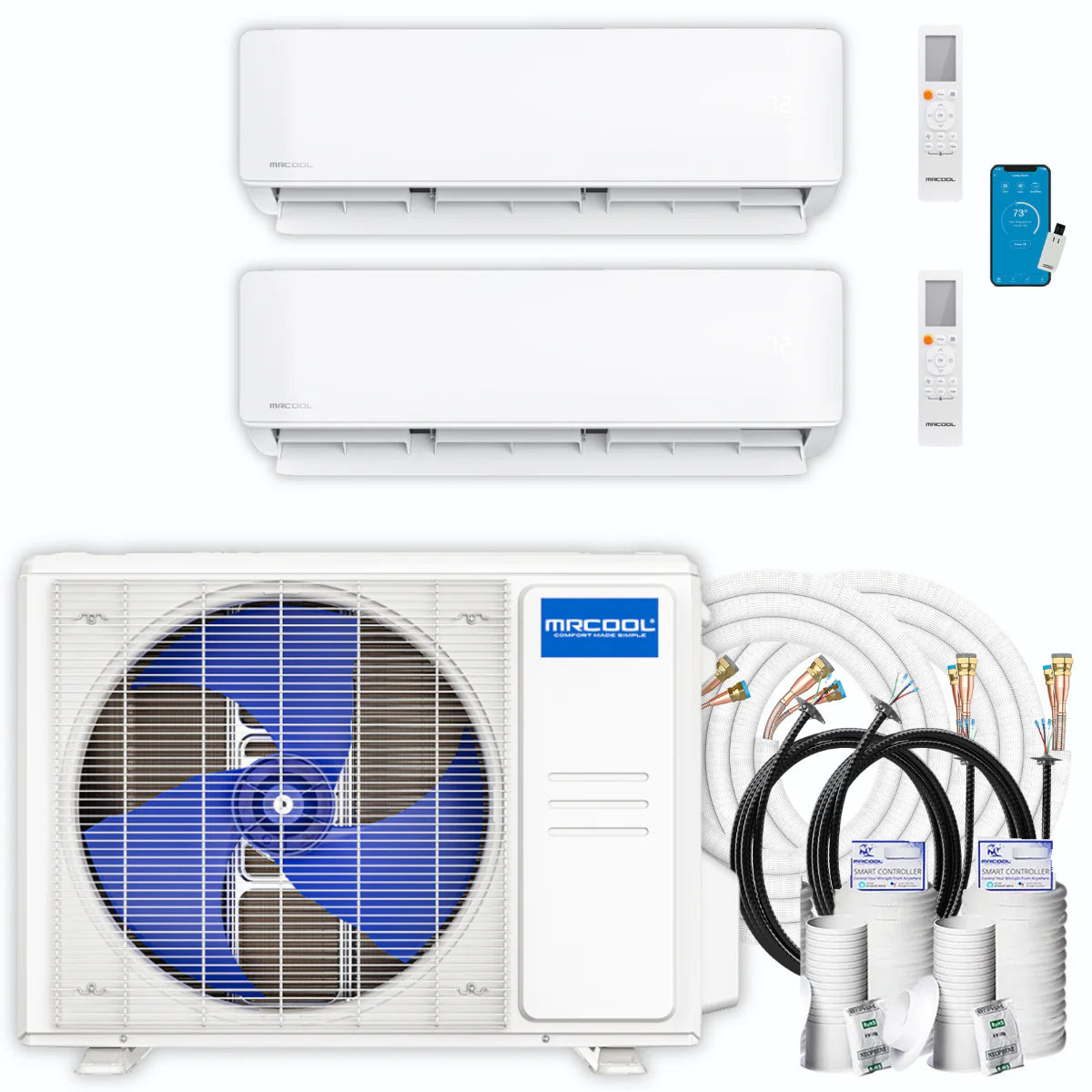 30,000 BTU 2 Zone Ductless Air Conditioner and Heat Pump F761