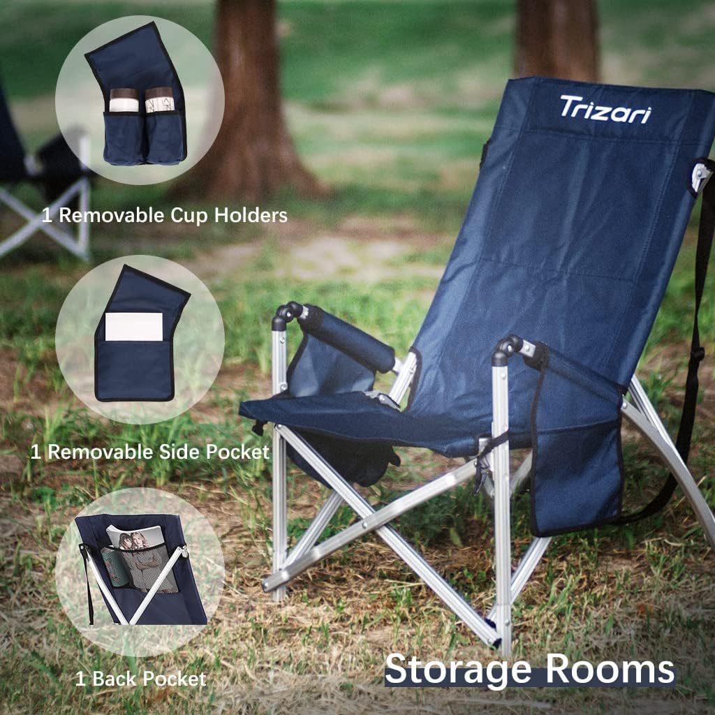 Ultralight Portable Folding Camping Chair with Cup Holders and Carry Bag M154441
