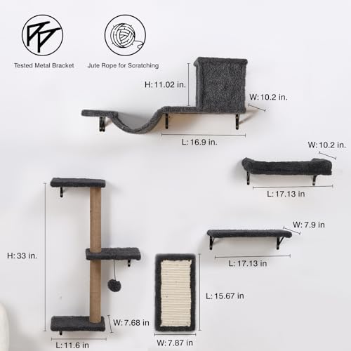 Gray Cat Wall Shelves Q290999