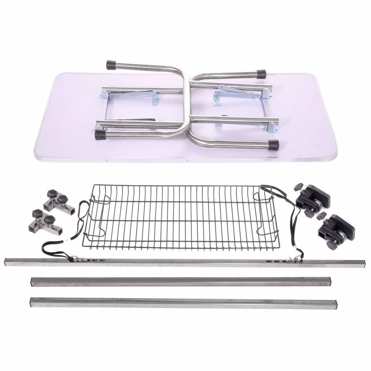 Adjustable Heavy Duty Dog Grooming Table with Arm, Noose, Mesh Tray L3610