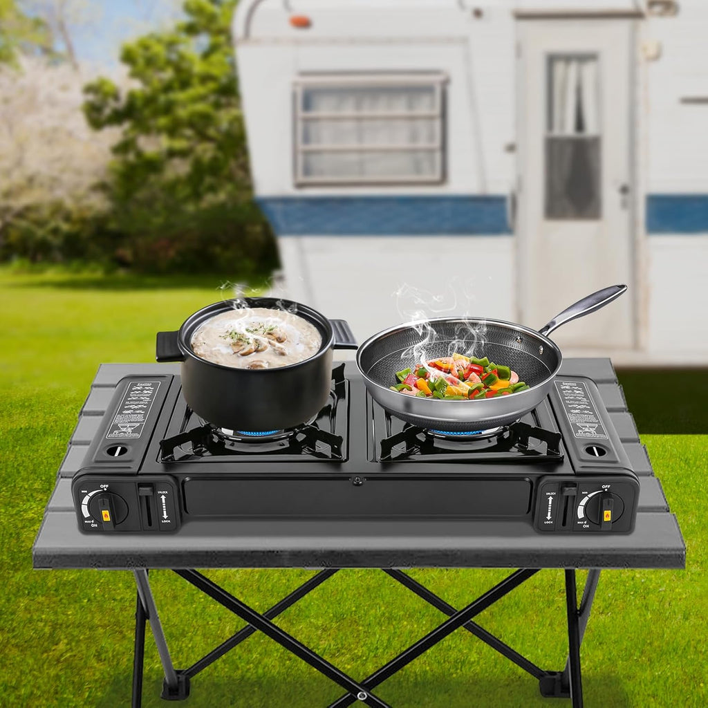 2-Burner Portable Gas Camping Stove R5037