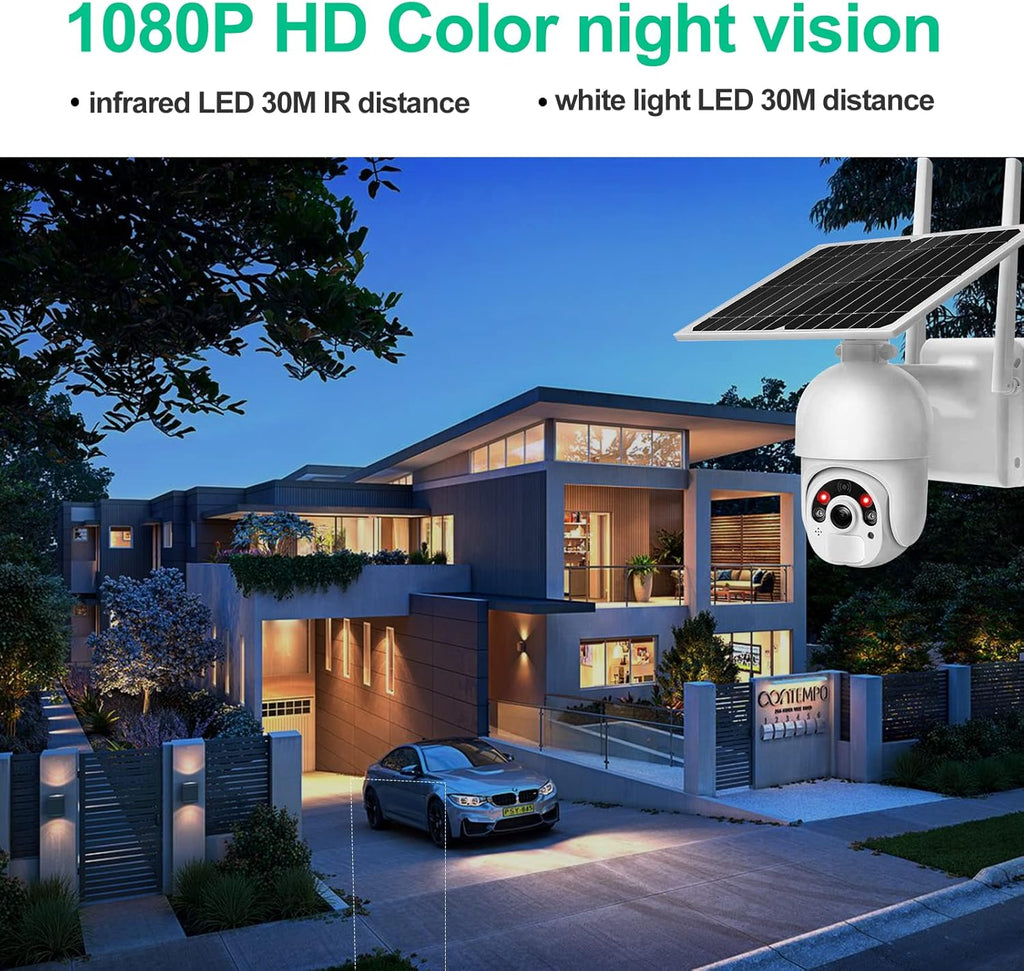 1080P PTZ Security Camera with 14400mAh Battery V5238