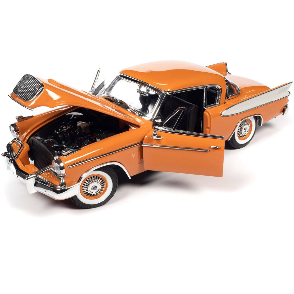 Coppertone Orange and White 1/18 Diecast Model Car V108134