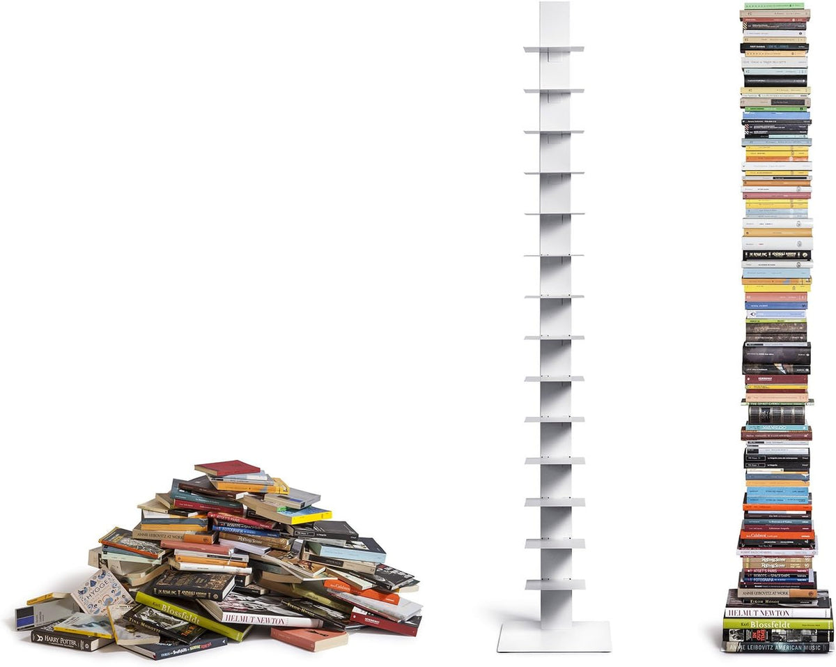 White 14 Shelves Bookcase J937124