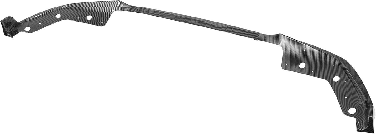Black Front Bumper Lip Splitter Set Carbon Fiber Pattern V2617