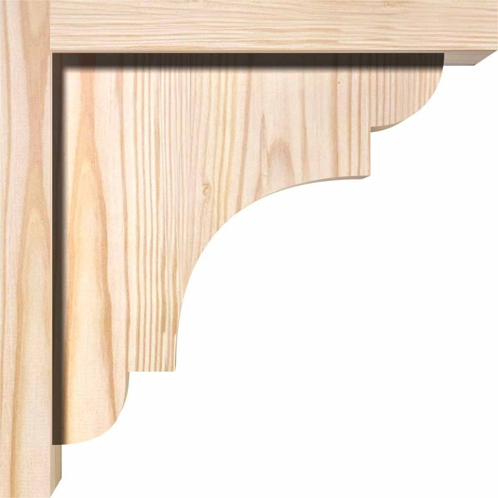 New Brighton Smooth Corbel with Backplate, Douglas Fir L40613