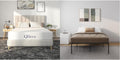 8 Inch Queen Size Bamboo Charcoal Memory Foam Mattress with Metal Platform I48156