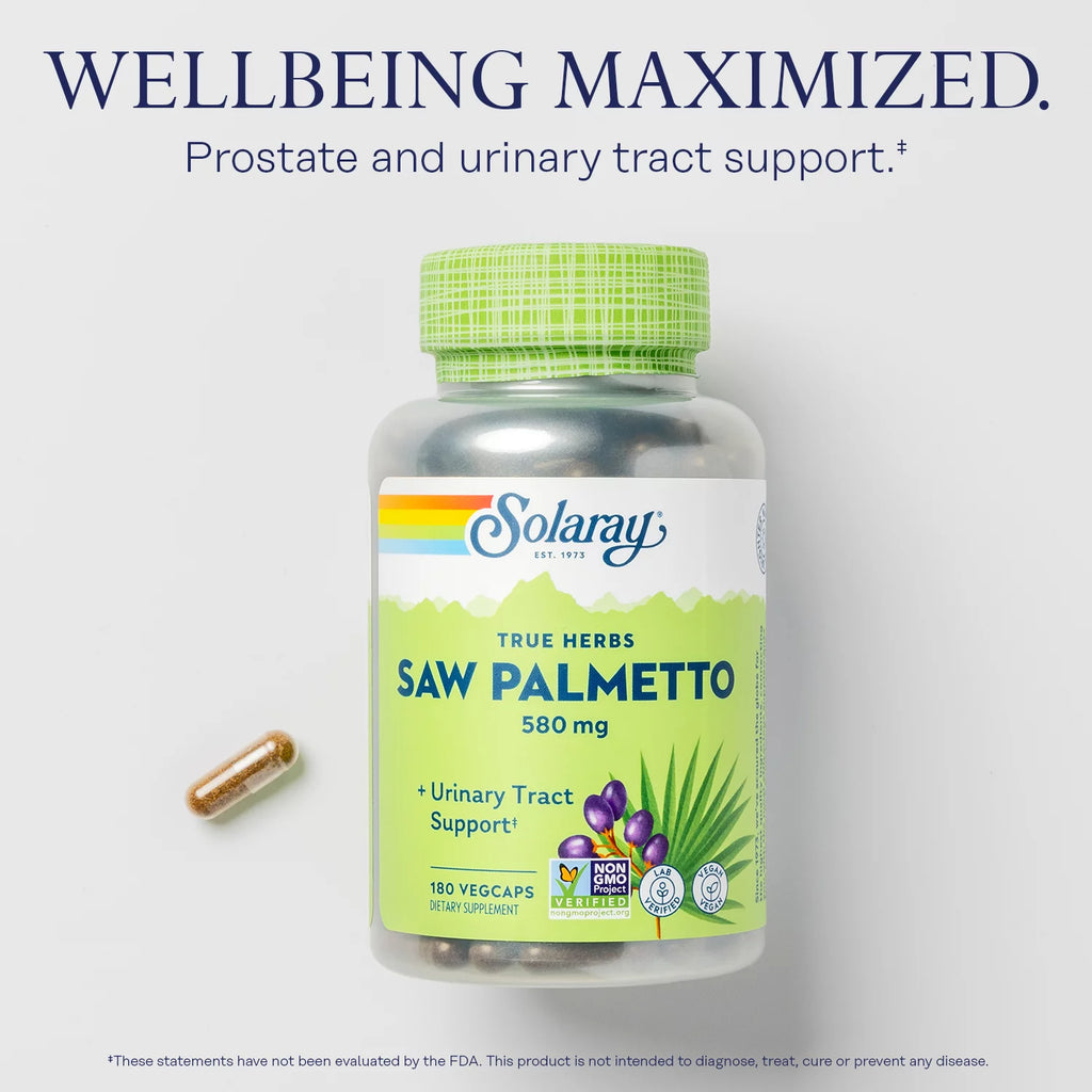 Saw Palmetto Berry 580mg 180 VegCaps T211045