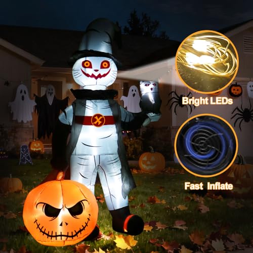 8FT Halloween Inflatable Decoration with LED Lights L594