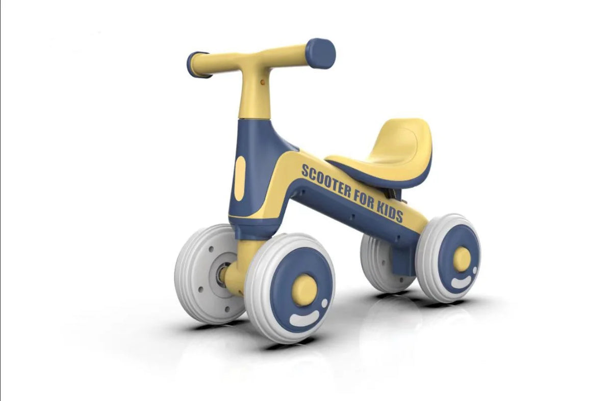 Blue 4 Wheels Toddler Balance Bike T11961