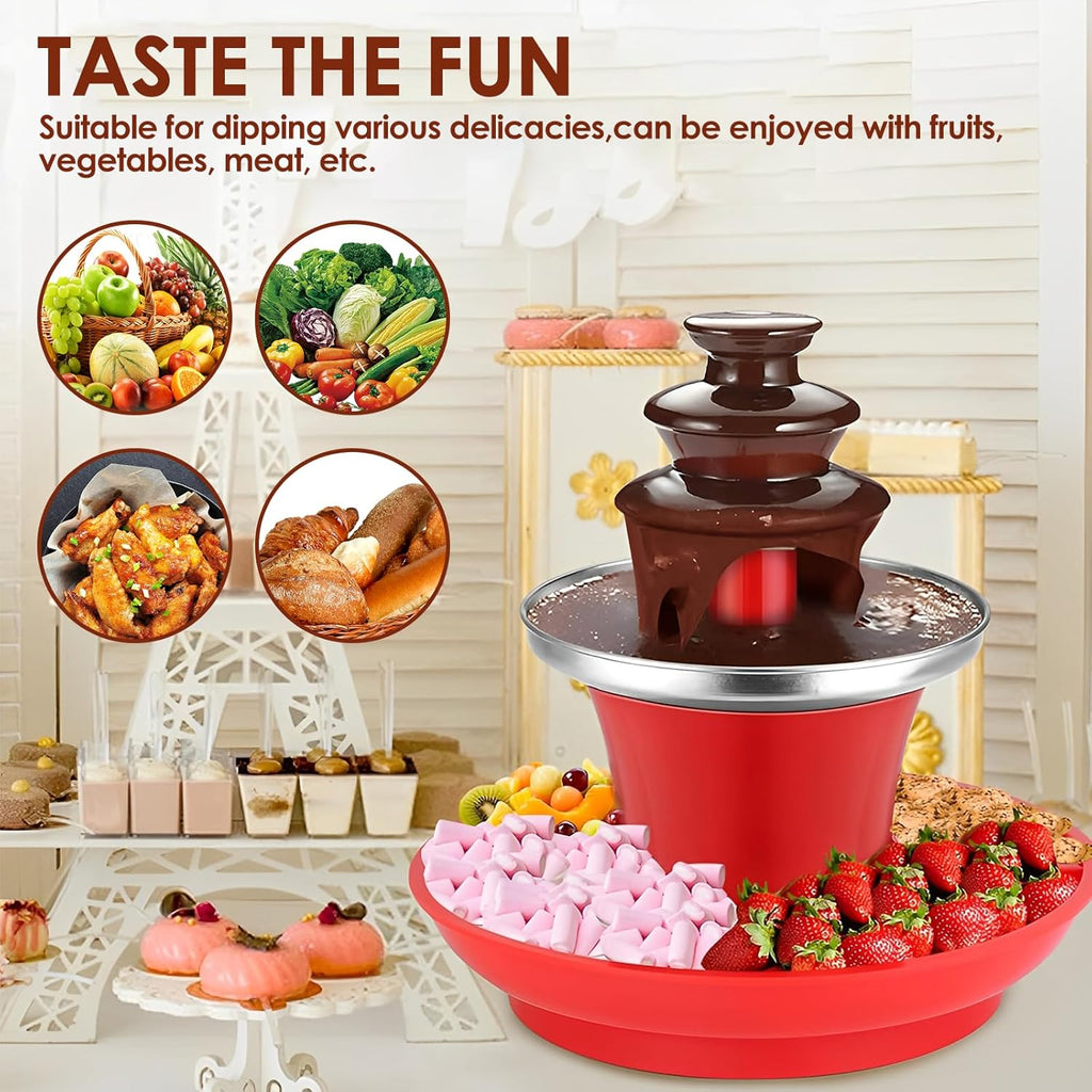 3 Layer Stainless Steel Chocolate Fountain 17oz Capacity B92884
