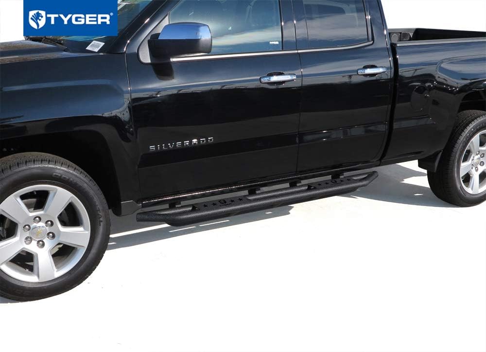 Textured Black Side Step Nerf Bars Running Boards F68639