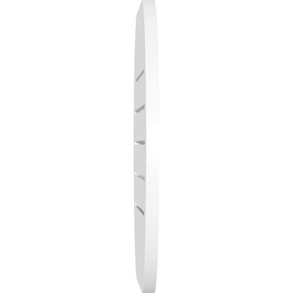 Horizontal Round Ended Surface Mount PVC Gable Vent M87058