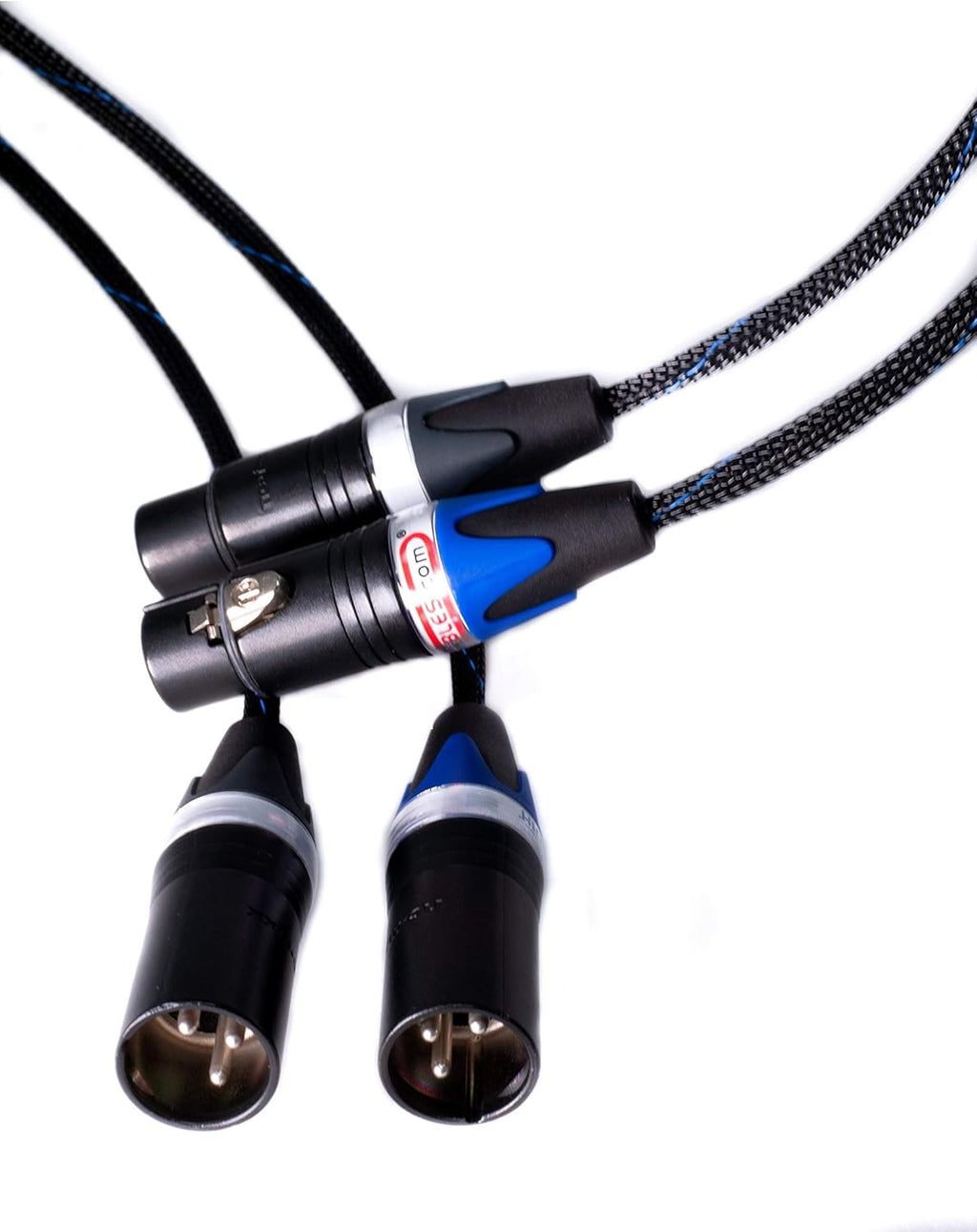 Balanced XLR Cables, Stereo Pair, Silver/Copper Hybrid, 6 Feet N623