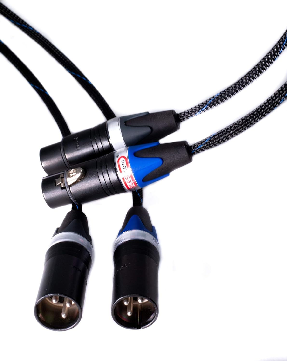 Balanced XLR Cables, Stereo Pair, Silver/Copper Hybrid, 6 Feet N623