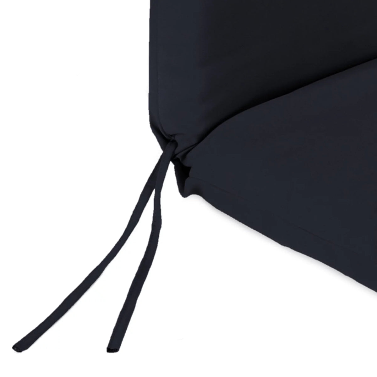 Navy Rectangular Outdoor Chair Cushion with Ties I135527