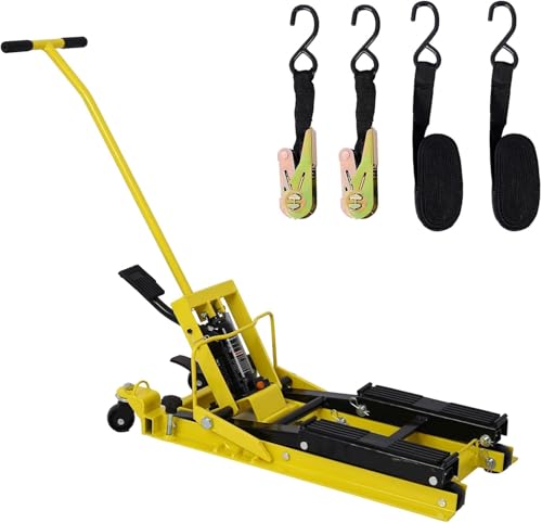 1500LBS Hydraulic Motorcycle Lift Jack with 4 Wheels E6965