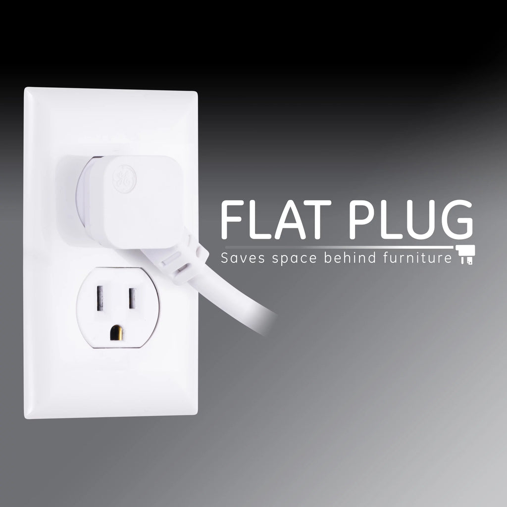 6-Outlet Surge Protector Power Strip White D137