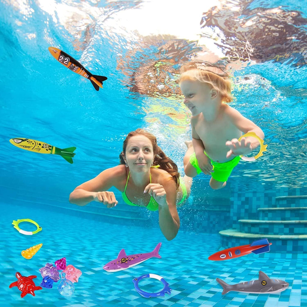31 Pcs Pool Diving Toys with Storage Bag B6521