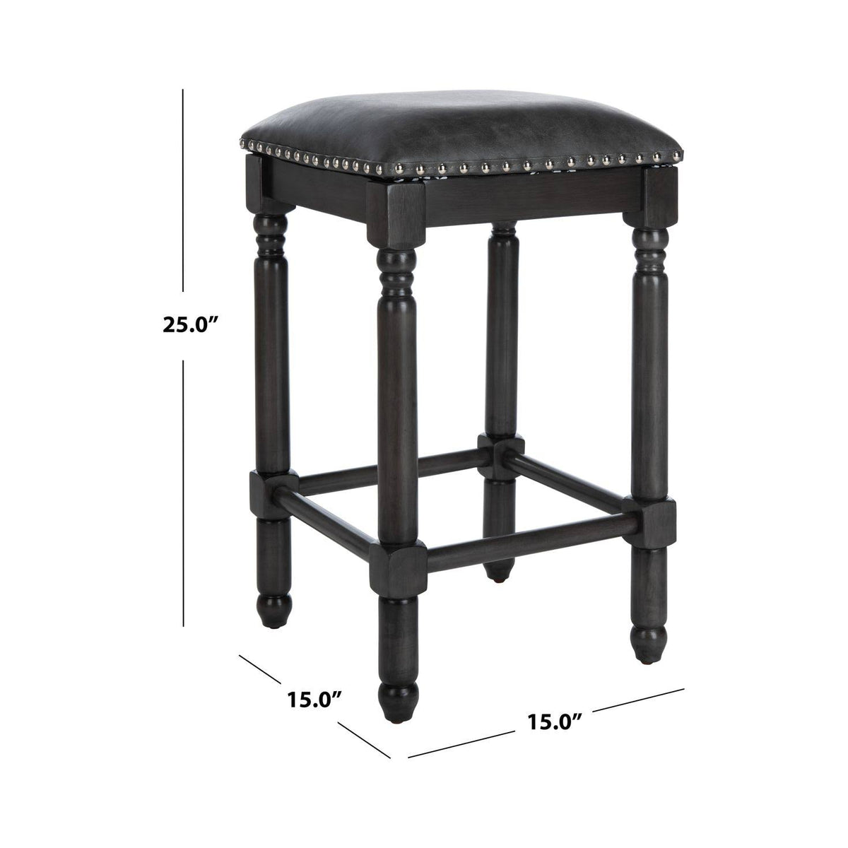 Grey Counter Stool Set of 2 Y4387