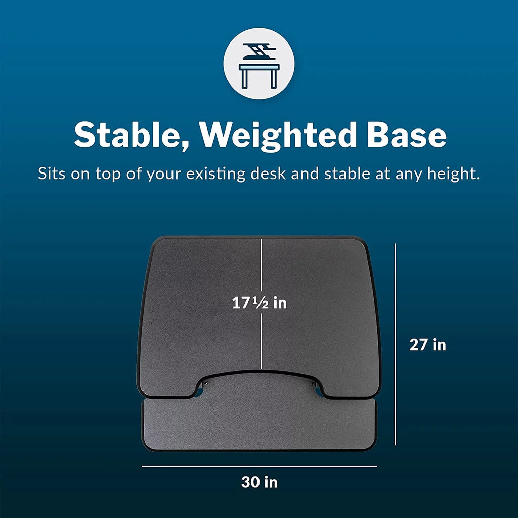 Adjustable 2-Tier Standing Desk Converter Black S998