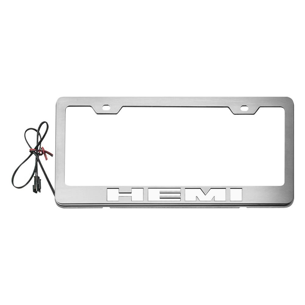 Illuminated White License Plate Frame T73973
