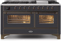 60 Dual Fuel Natural Gas Range Matte Graphite Bronze Trim Z97029