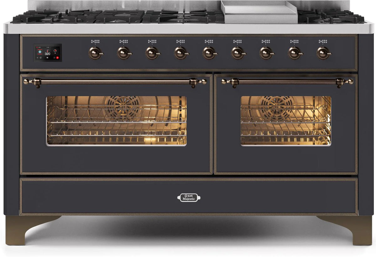 60 Dual Fuel Natural Gas Range Matte Graphite Bronze Trim Z97029