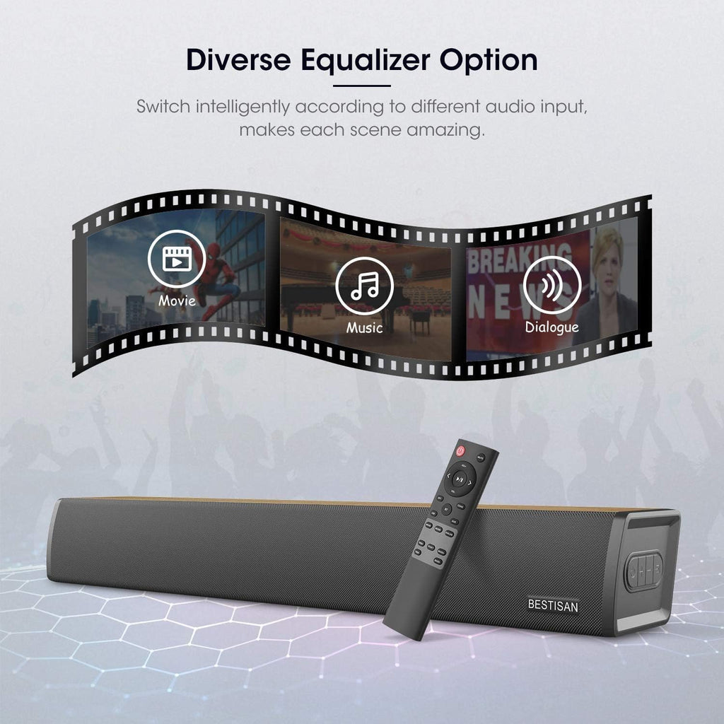 2.0 Channel Sound Bar with Wired and Wireless Bluetooth Z1449