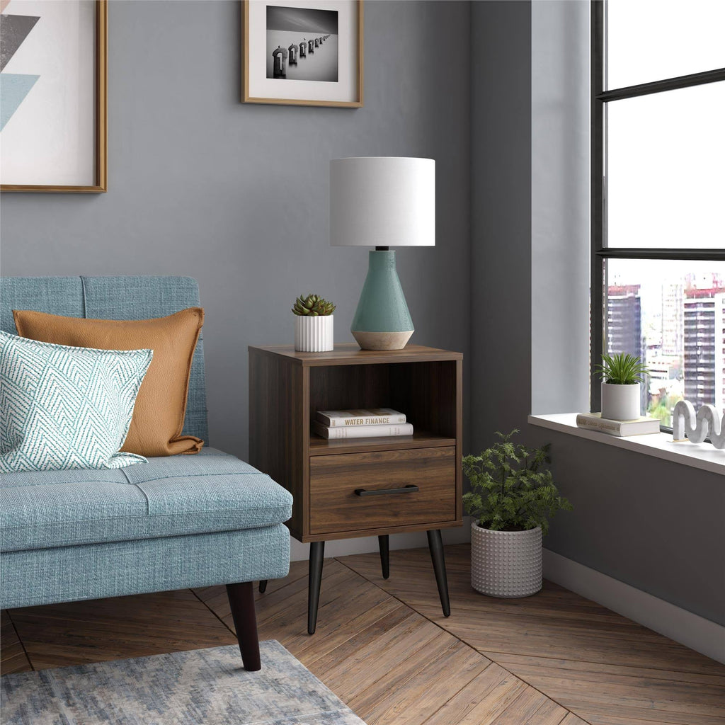 Walnut End Table X117355