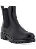Black Leather Chelsea Boots Q1317