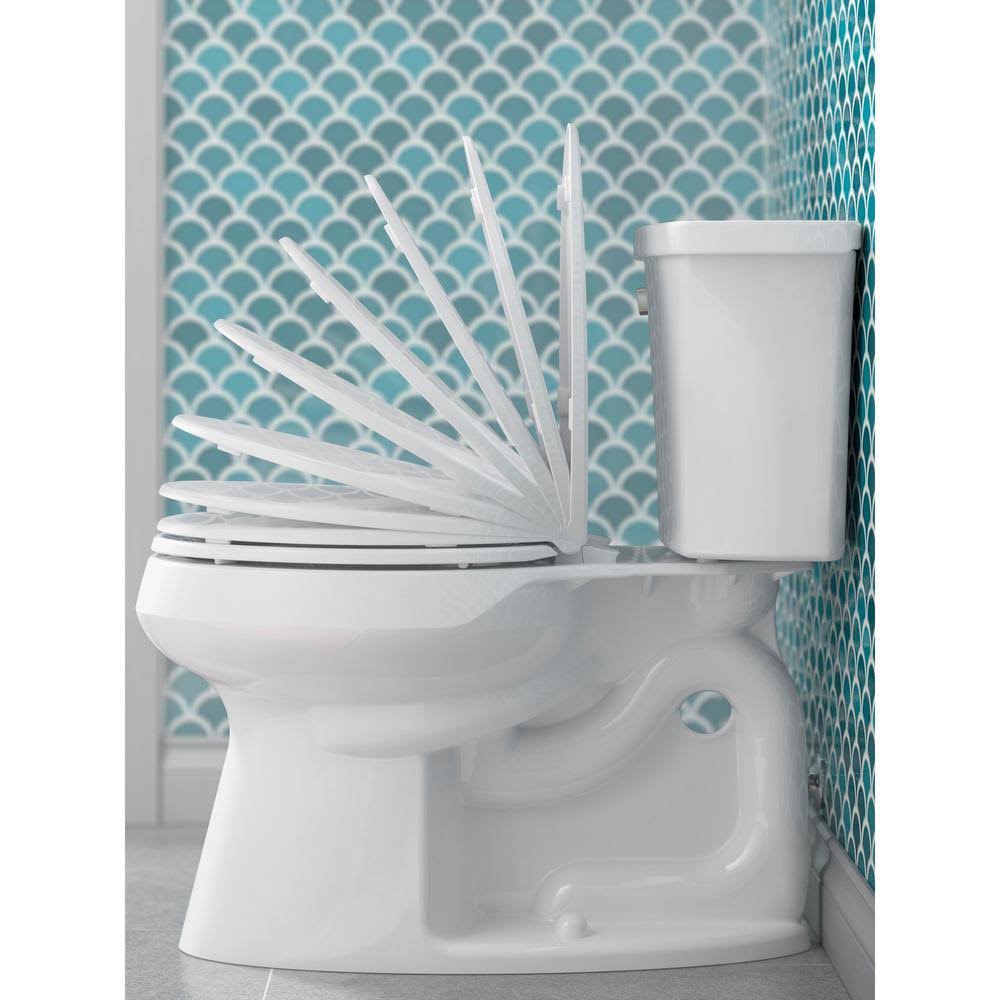 2-Piece 1.28 GPF Single Flush Elongated Toilet in White M7697