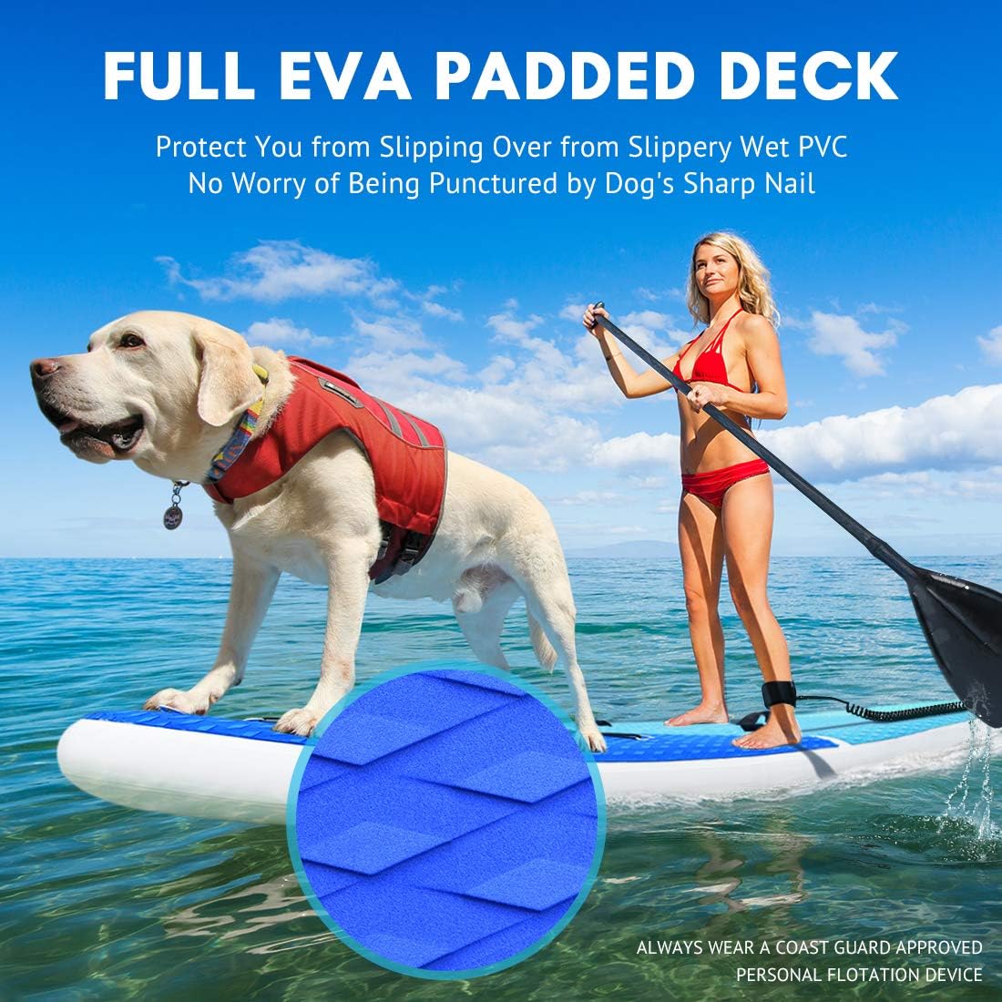 Inflatable Stand Up Paddle Board 11 FT Kayak Convertible F5077