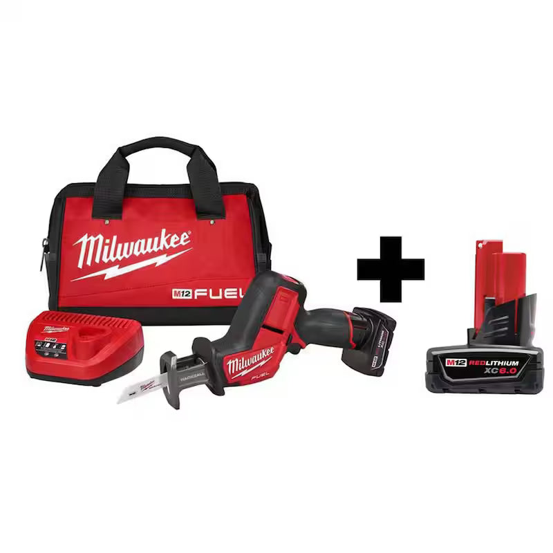 12V Lithium-Ion Brushless Cordless Reciprocating Saw Kit with 6.0Ah Battery D3108