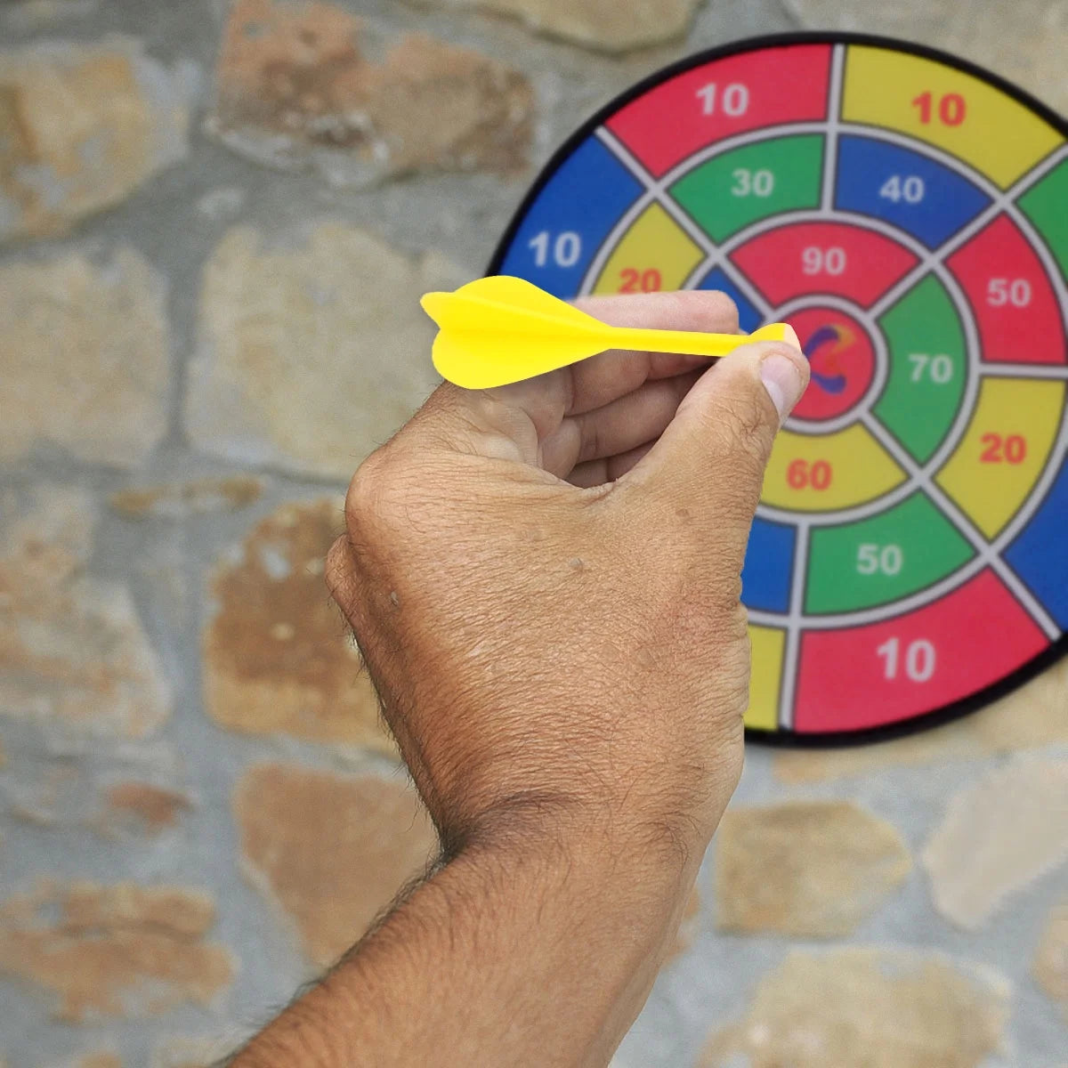 Sticky Ball Shooting Toy Party Game Supplies (30cm, 6pcs Sticky Ball and 6pcs Darts) I774784