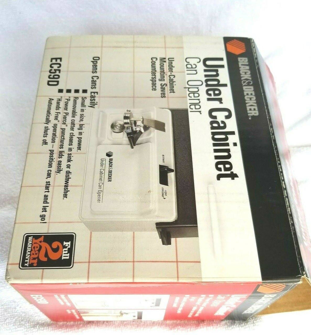 Black Under Cabinet Electric Can Opener A636