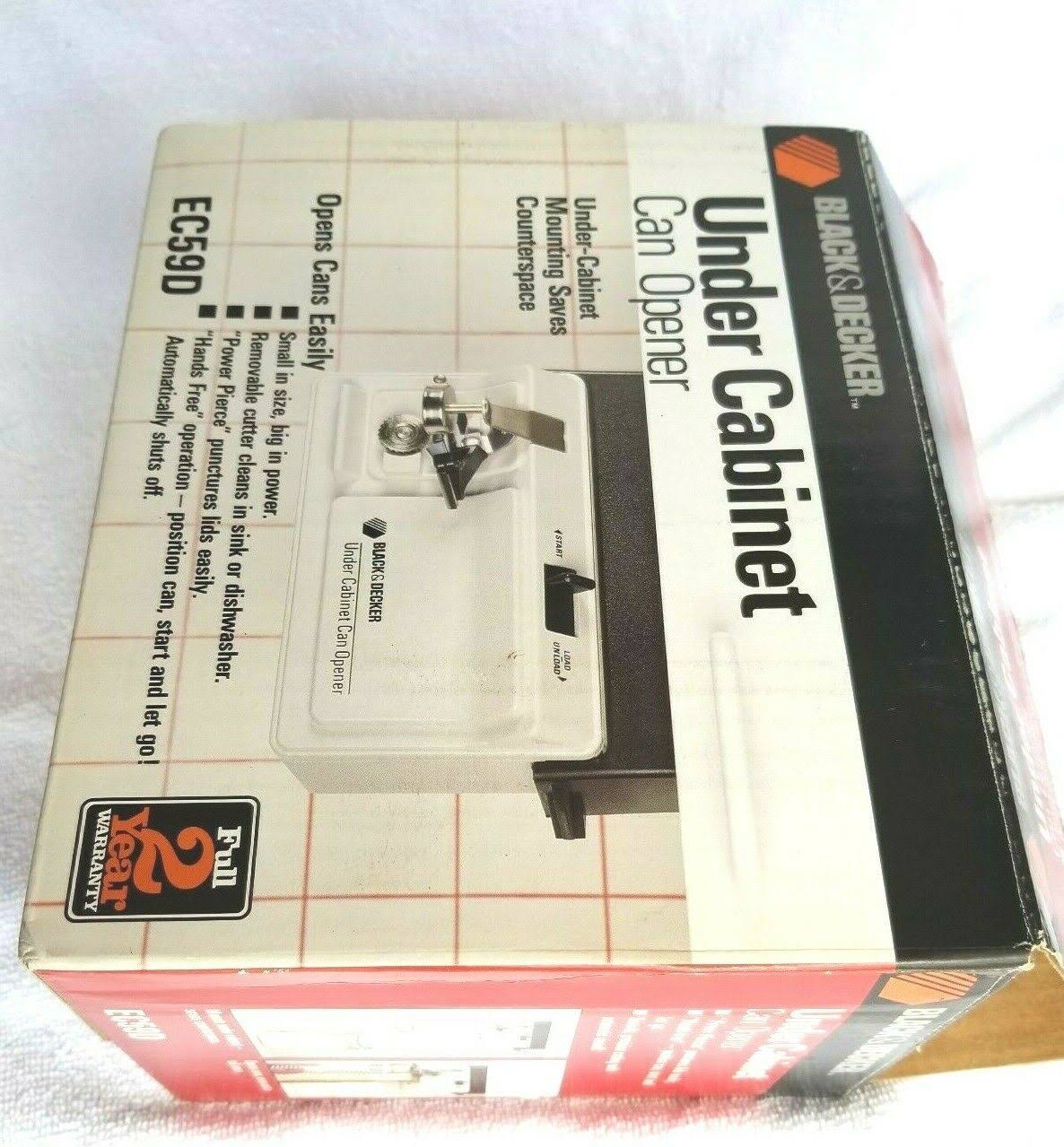 Black Under Cabinet Electric Can Opener A636