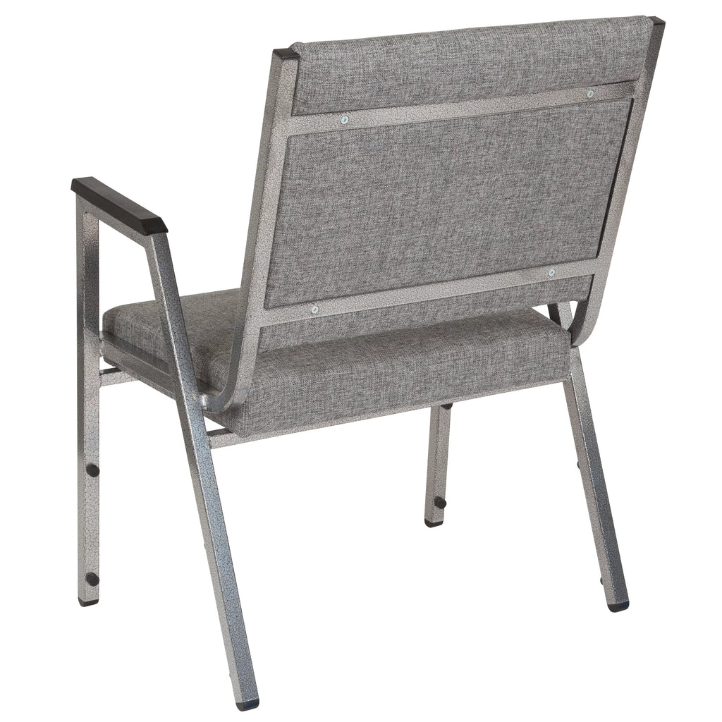 4 Pack Gray Antimicrobial Fabric Bariatric Medical Reception Arm Chair Q418428