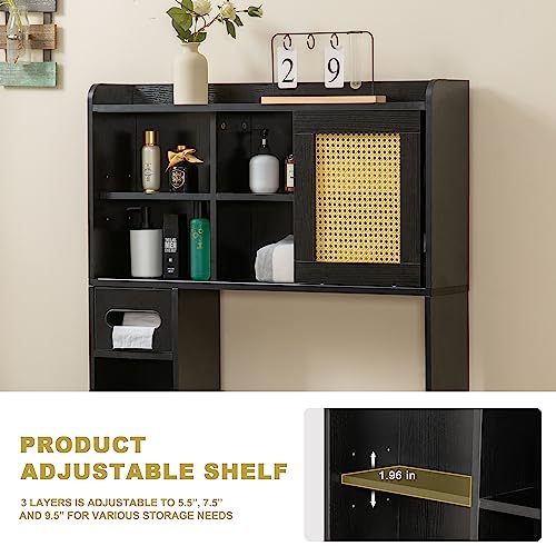 White Over The Toilet Storage Cabinet with Adjustable Shelves K8725