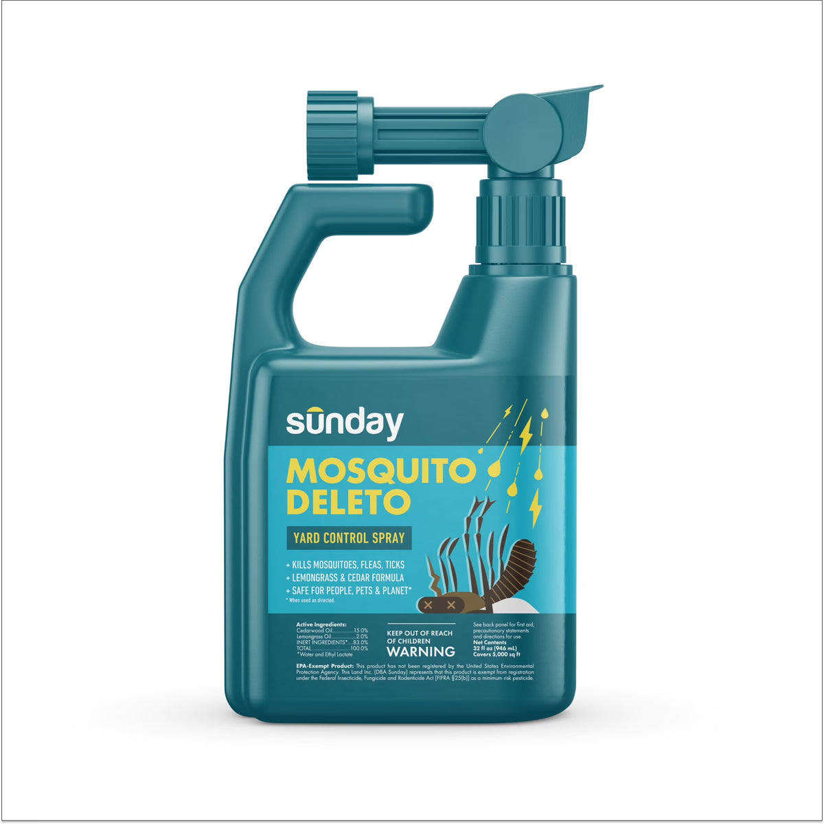 Plant-Based Bug Control Spray & Repellent 32 oz. S63733