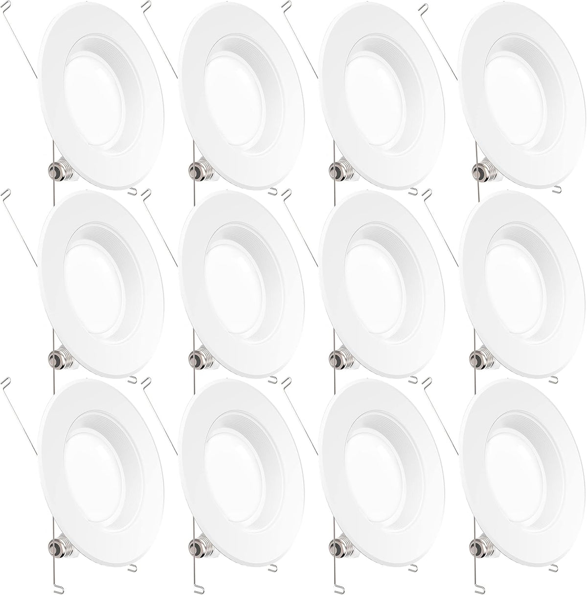 12 Pack 5/6 Inch LED Recessed Lighting Retrofit Conversion Kit S9874