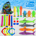 31 Pcs Pool Diving Toys with Storage Bag B6521