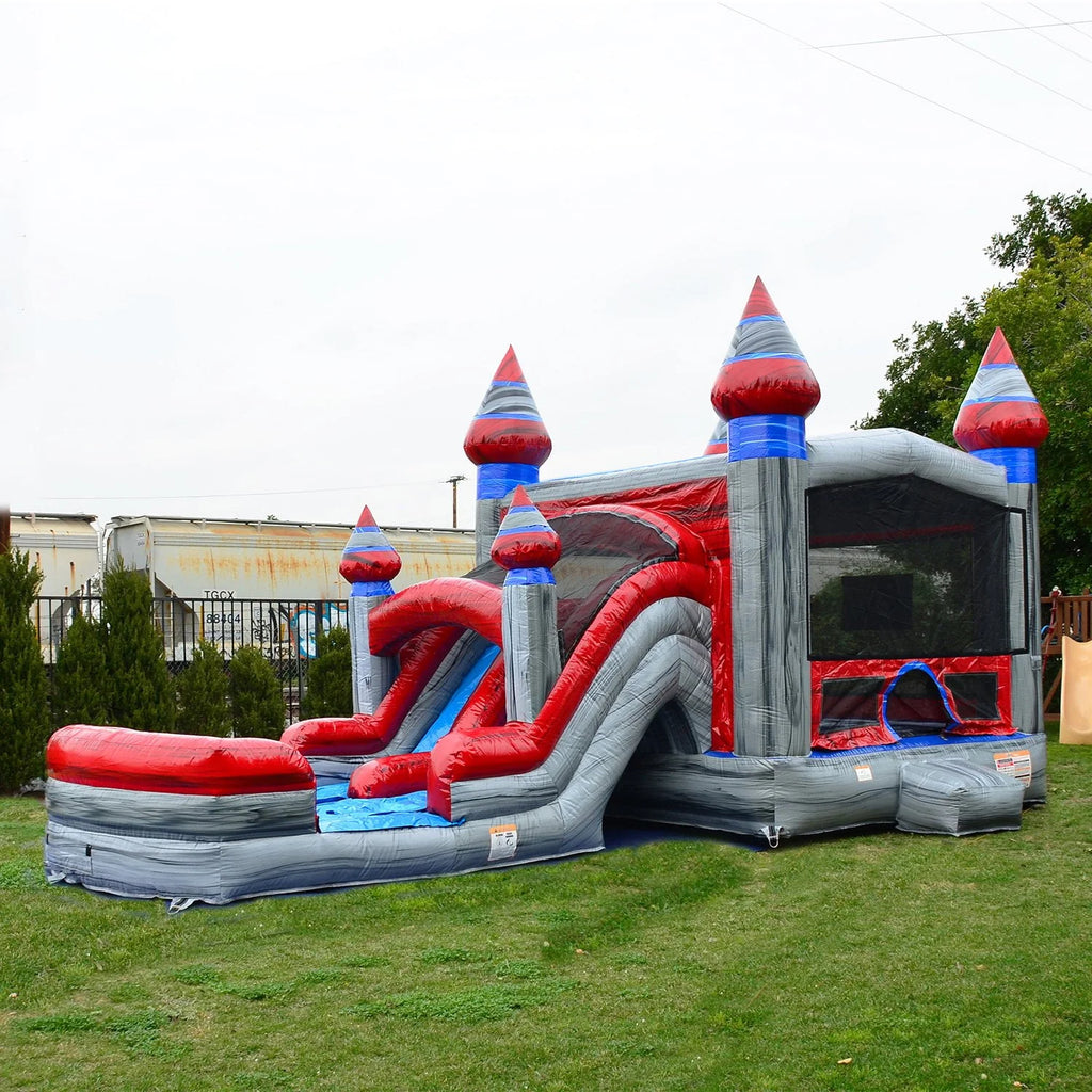 Commercial Grade Bounce House Water Slide with Pool S9370