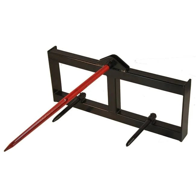 49x22 Tractor Hay Spear Attachment 3,000 lb Spike Skid Steer Quick Tach L58851