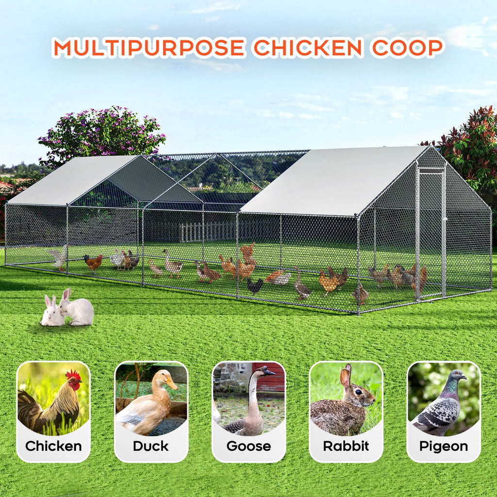 27x10ft Chicken Coop with Cover M898