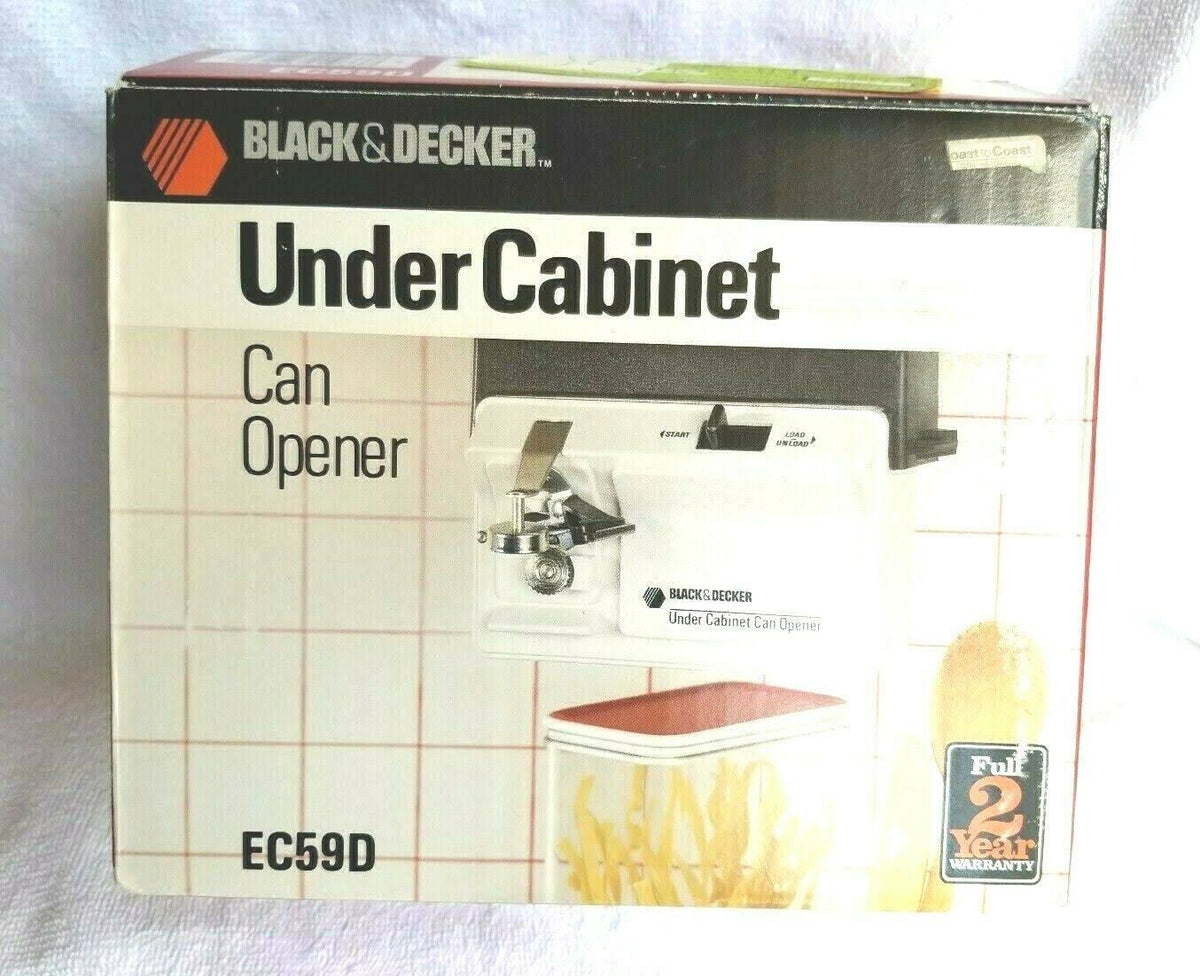 Black Under Cabinet Electric Can Opener A636